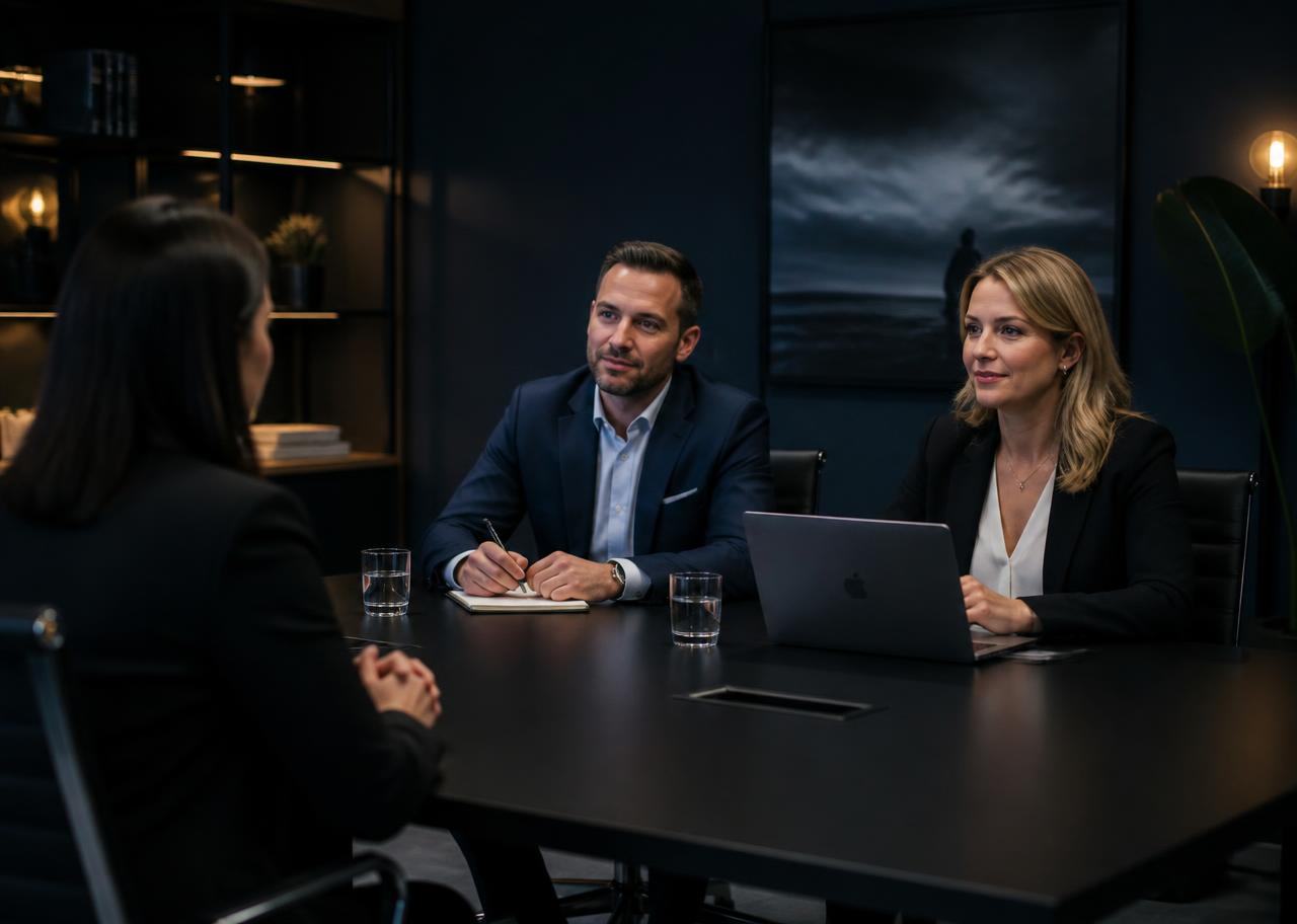 Technoces recruiters interviewing a candidate